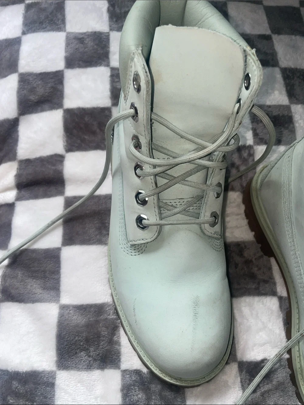 Timberland  Light Mint Lace-Up Boots